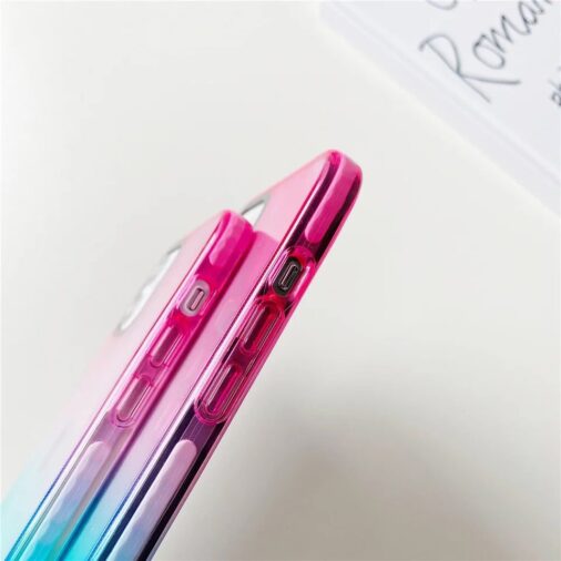 Blue Pink Shaded iPhone Impact Soft Case Casetify