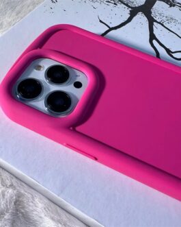 Hot Pink Liquid Silicone Bumper iPhone Case