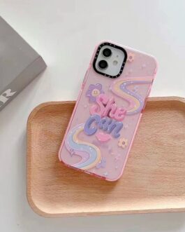 She Can Pink Impact iPhone Case