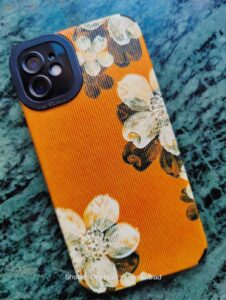 Orange Flower iPhone Textured Silicone Case photo review