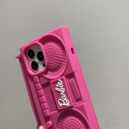 Barbie Pink Speaker Silicone Rubber iPhone Case
