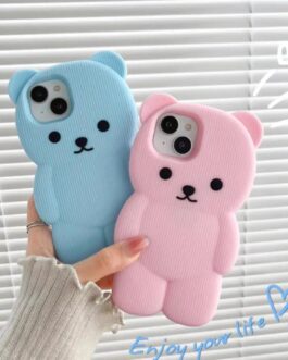 Cute 3D iPhone Candy Bear Silicone Rubber Case