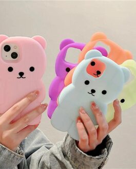 Cute 3D iPhone Candy Bear Silicone Rubber Case