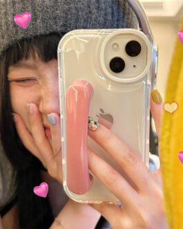 Transparent Pink Door Handle iPhone Case