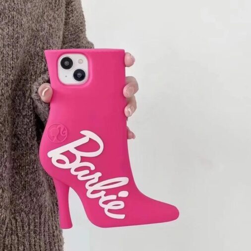 Barbie Pink iPhone Cute Hot Pink Silicone Rubber Case