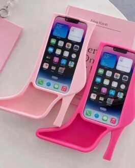 Barbie Heels iPhone Cute Hot Pink Silicone Rubber Case For iPhone 13 & 14