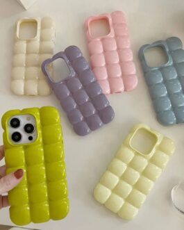 White Big Bubble iPhone candy Color Soft Case For iPhone 13 & iPhone 14