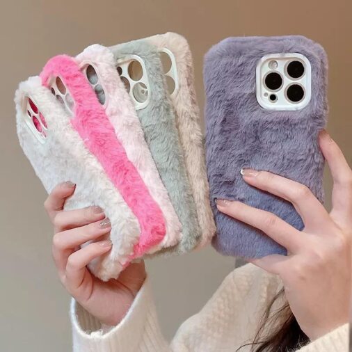 Plush Winter iPhone Fur Soft Silicone Case