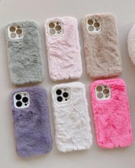 Plush Winter iPhone Fabric Fur Soft Silicone Case