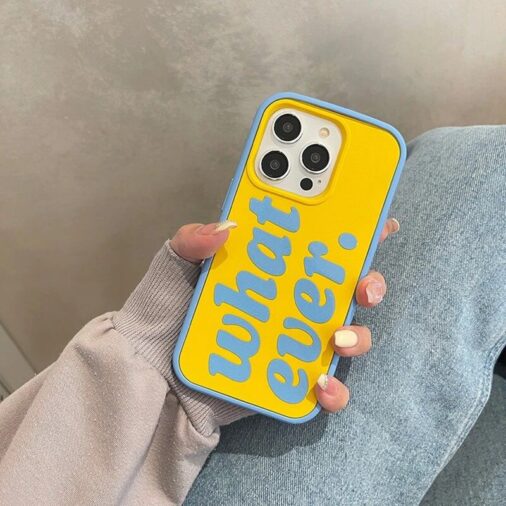 Whatever 2-in-1 Removable Border Silicone iPhone Soft Case