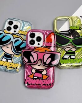 Powerpuff Girls With Sunglasses Bracket iPhone Soft Case