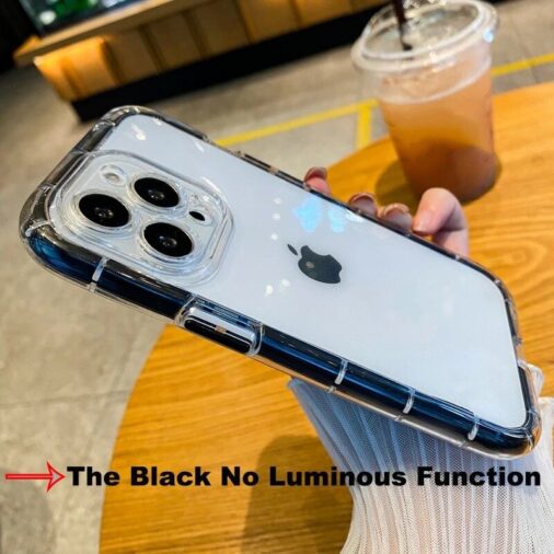 Luminous iPhone Transparent Impact Bumper Soft Silicone Case
