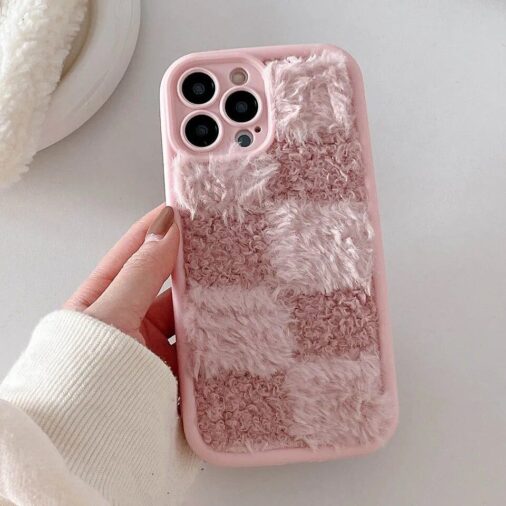 Warm Plush Fur iPhone Soft Silicone Case