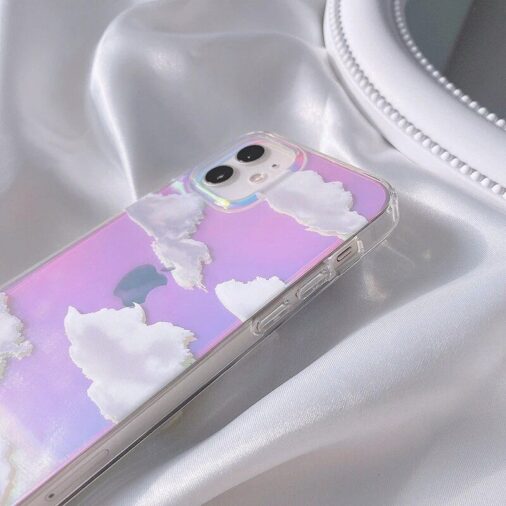 Laser Holographic Cloud iPhone Case