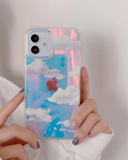Laser Holographic Cloud iPhone Case
