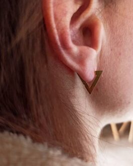 Triangle Hoop Earring