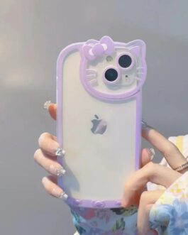 Cute Hello Kitty Transparent iPhone Soft Case