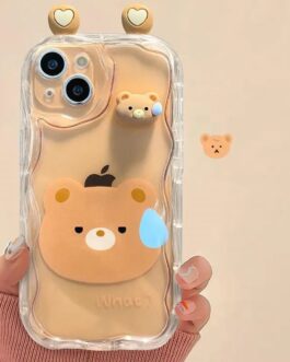 3D Cute Bear Rabbit iPhone Soft Case
