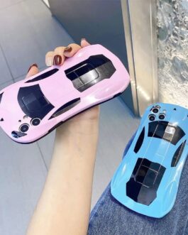 iPhone Colorful Glossy Car Soft Silicone Case